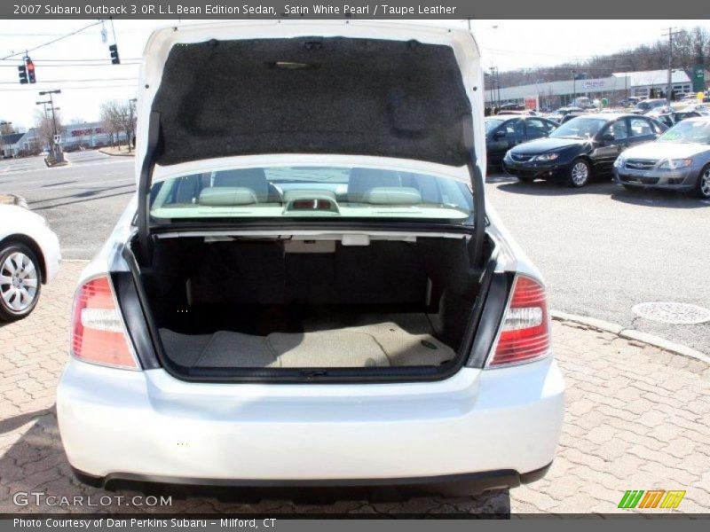 Satin White Pearl / Taupe Leather 2007 Subaru Outback 3.0R L.L.Bean Edition Sedan