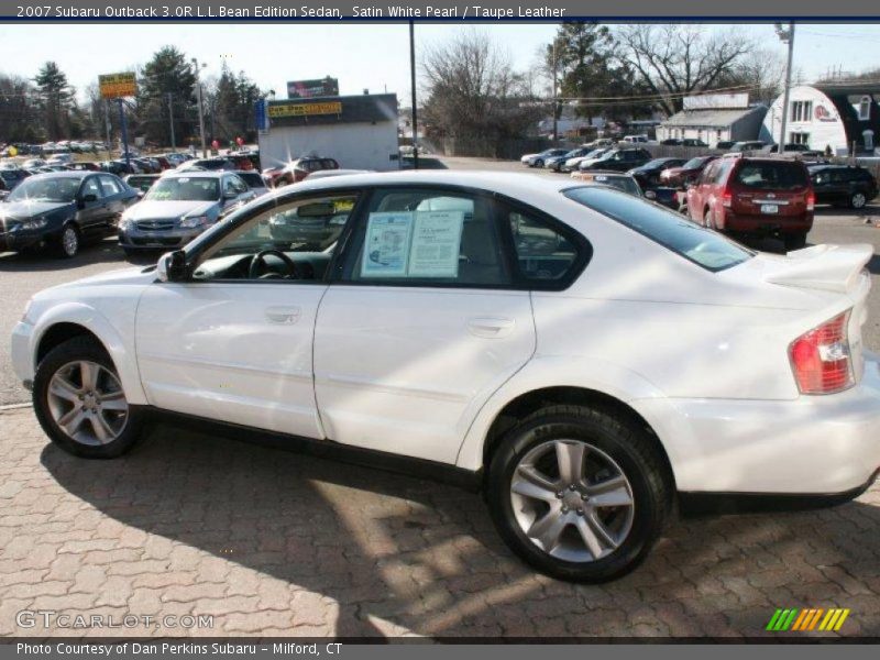 Satin White Pearl / Taupe Leather 2007 Subaru Outback 3.0R L.L.Bean Edition Sedan