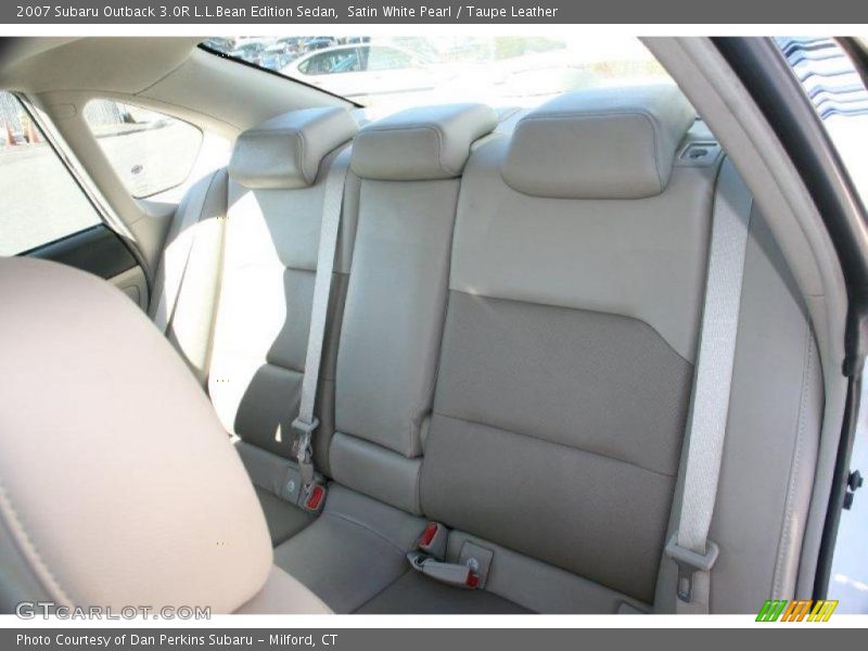 Satin White Pearl / Taupe Leather 2007 Subaru Outback 3.0R L.L.Bean Edition Sedan