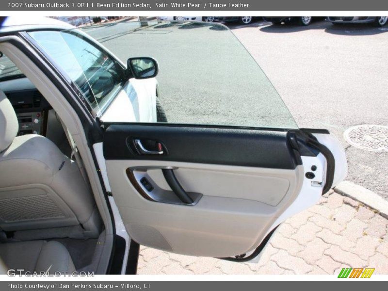 Satin White Pearl / Taupe Leather 2007 Subaru Outback 3.0R L.L.Bean Edition Sedan