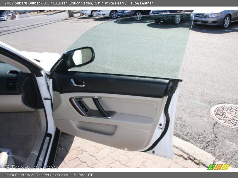 Satin White Pearl / Taupe Leather 2007 Subaru Outback 3.0R L.L.Bean Edition Sedan