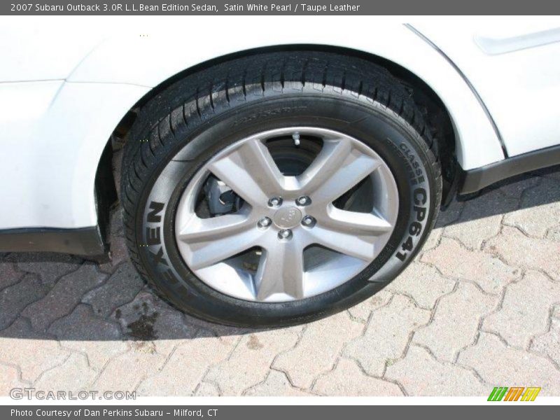 Satin White Pearl / Taupe Leather 2007 Subaru Outback 3.0R L.L.Bean Edition Sedan