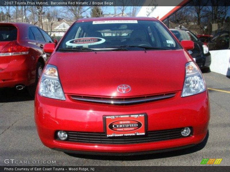 Barcelona Red Metallic / Bisque Beige 2007 Toyota Prius Hybrid