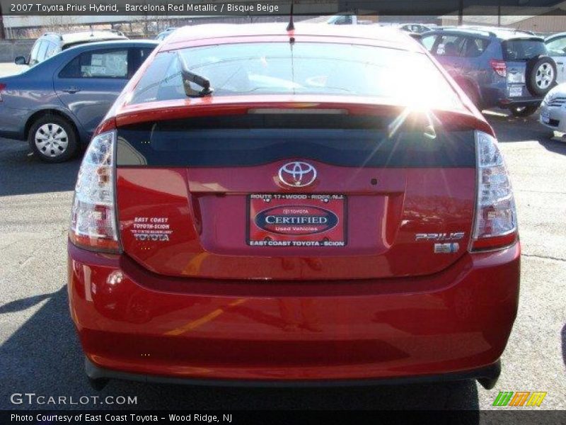 Barcelona Red Metallic / Bisque Beige 2007 Toyota Prius Hybrid