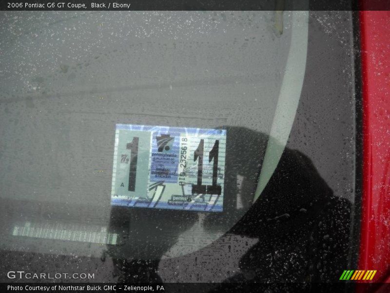 Black / Ebony 2006 Pontiac G6 GT Coupe