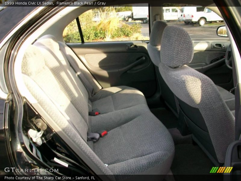 Flamenco Black Pearl / Gray 1999 Honda Civic LX Sedan