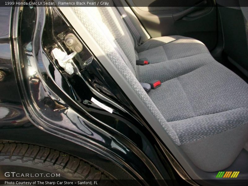 Flamenco Black Pearl / Gray 1999 Honda Civic LX Sedan
