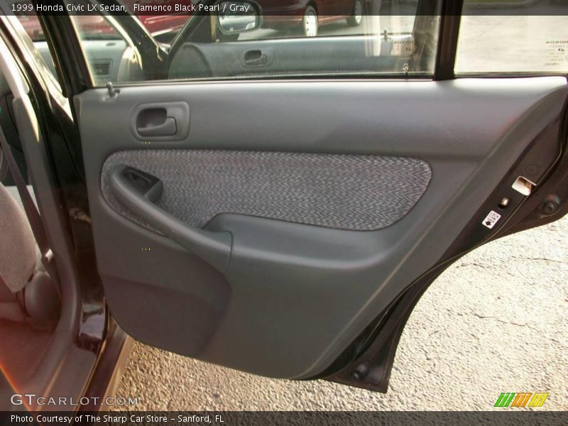 Flamenco Black Pearl / Gray 1999 Honda Civic LX Sedan