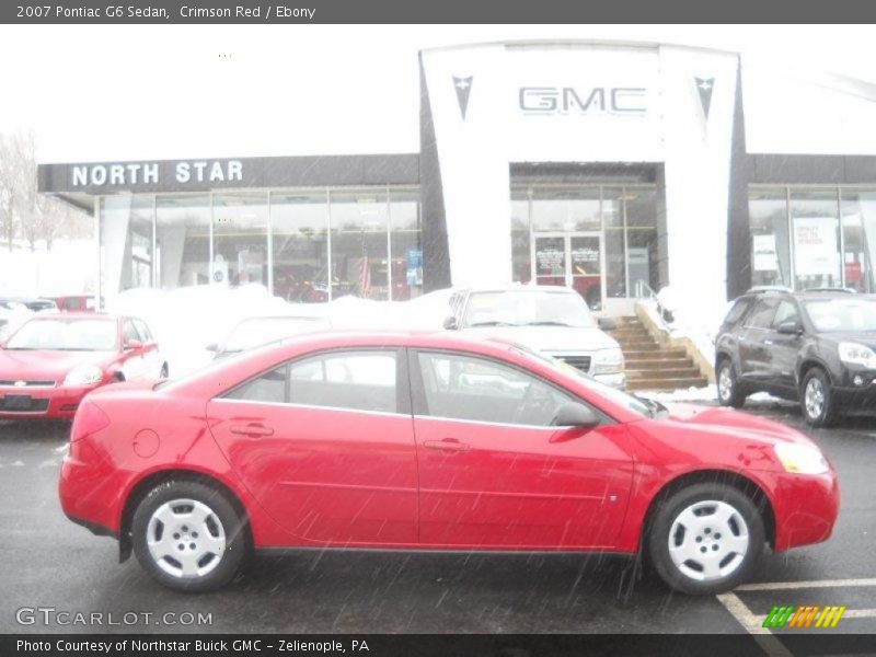 Crimson Red / Ebony 2007 Pontiac G6 Sedan