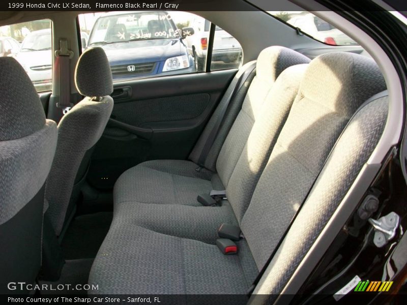 Flamenco Black Pearl / Gray 1999 Honda Civic LX Sedan