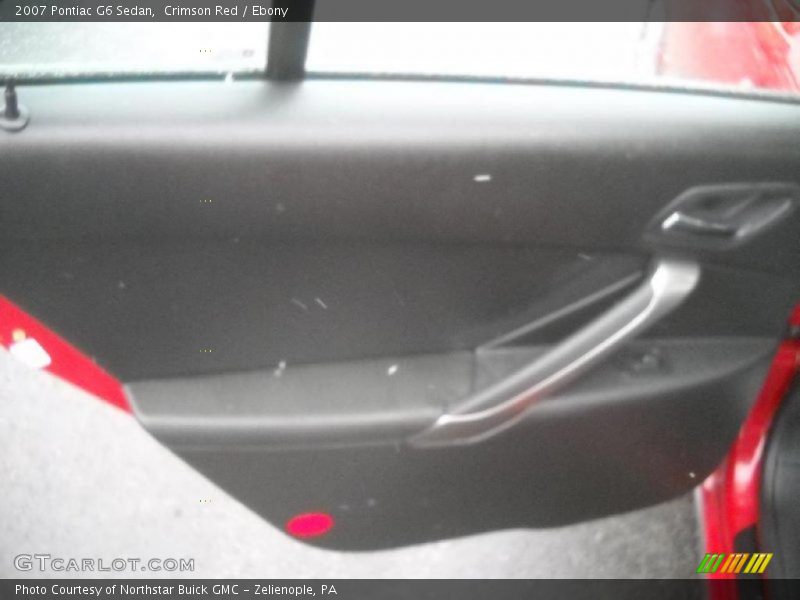 Crimson Red / Ebony 2007 Pontiac G6 Sedan