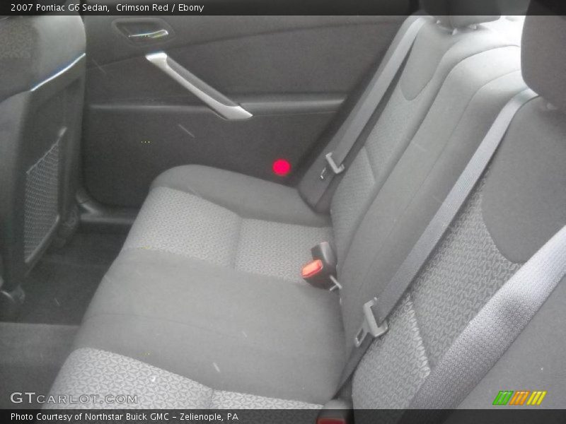 Crimson Red / Ebony 2007 Pontiac G6 Sedan