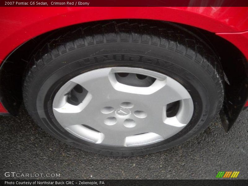 Crimson Red / Ebony 2007 Pontiac G6 Sedan