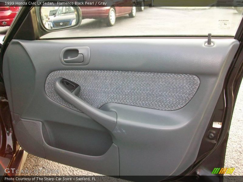Flamenco Black Pearl / Gray 1999 Honda Civic LX Sedan