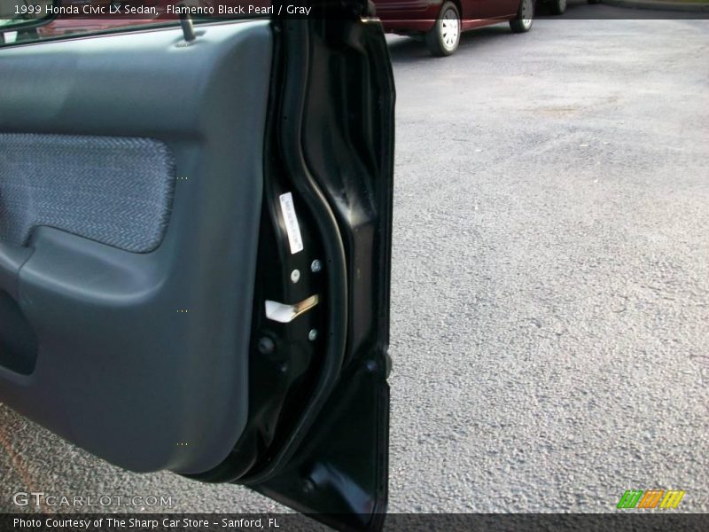 Flamenco Black Pearl / Gray 1999 Honda Civic LX Sedan