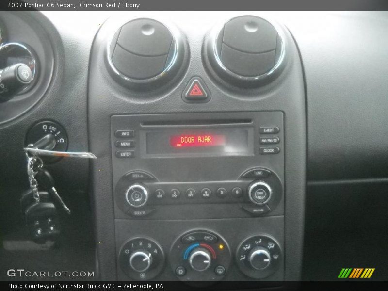 Crimson Red / Ebony 2007 Pontiac G6 Sedan