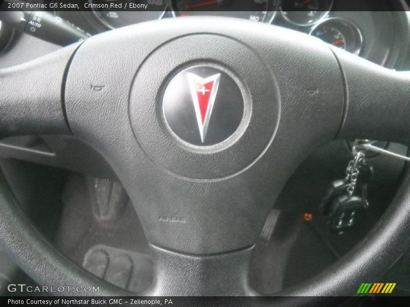 Crimson Red / Ebony 2007 Pontiac G6 Sedan
