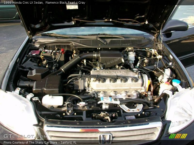 Flamenco Black Pearl / Gray 1999 Honda Civic LX Sedan