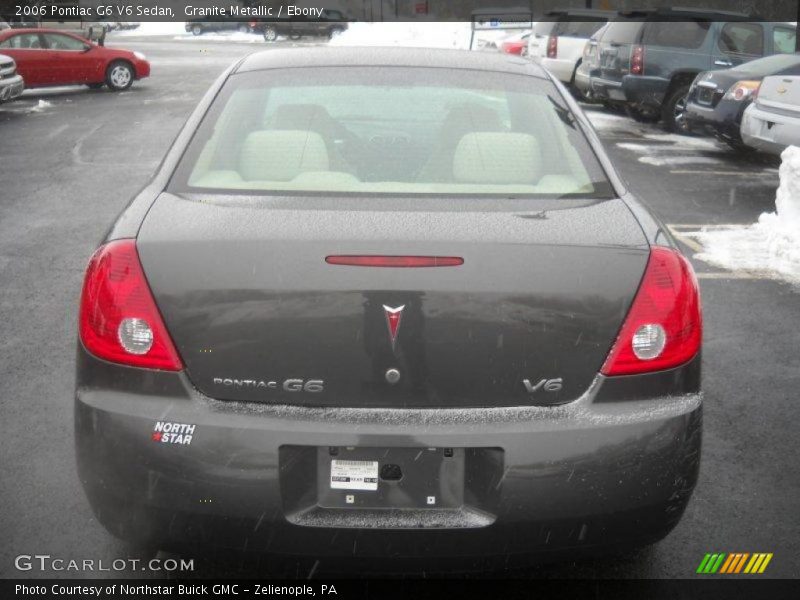 Granite Metallic / Ebony 2006 Pontiac G6 V6 Sedan