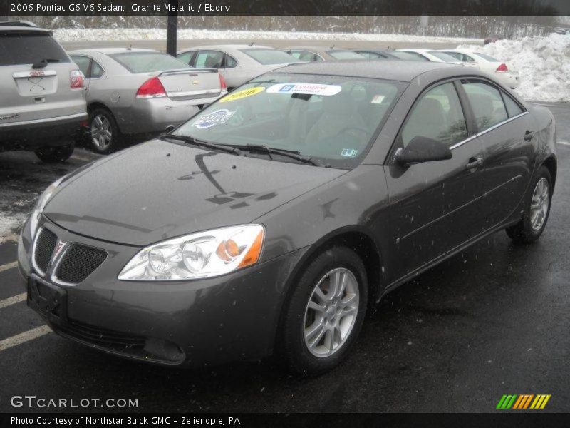 Granite Metallic / Ebony 2006 Pontiac G6 V6 Sedan