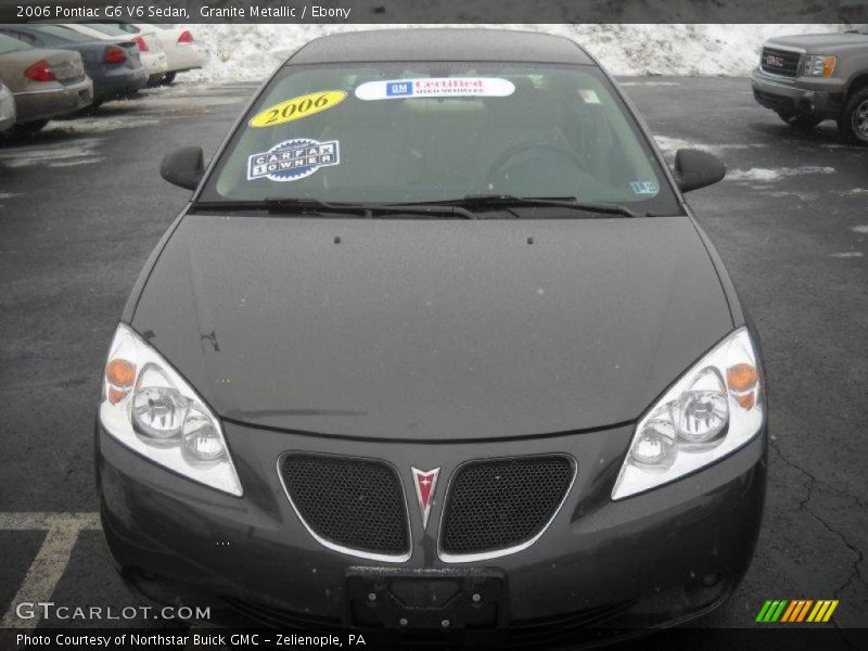 Granite Metallic / Ebony 2006 Pontiac G6 V6 Sedan