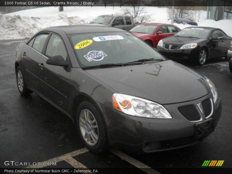 Granite Metallic / Ebony 2006 Pontiac G6 V6 Sedan