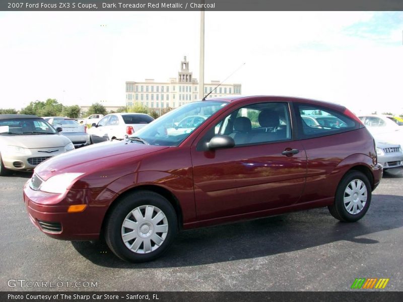 Dark Toreador Red Metallic / Charcoal 2007 Ford Focus ZX3 S Coupe