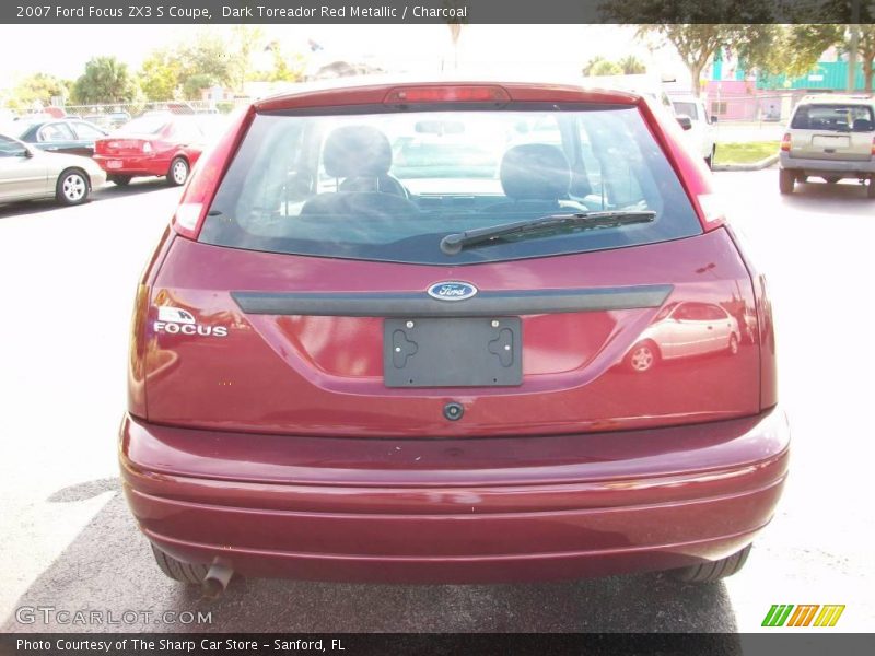 Dark Toreador Red Metallic / Charcoal 2007 Ford Focus ZX3 S Coupe