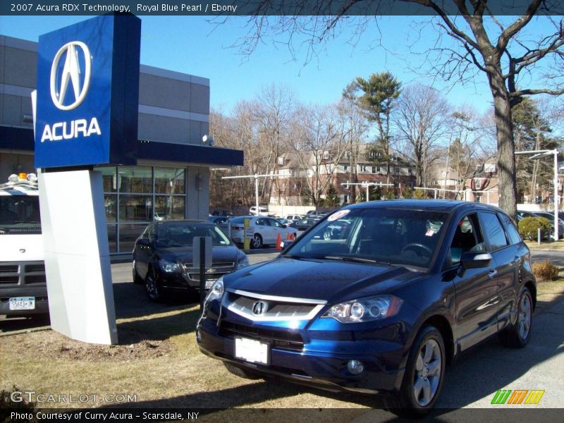 Royal Blue Pearl / Ebony 2007 Acura RDX Technology
