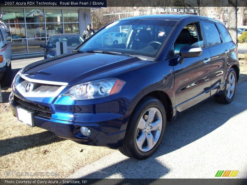 Royal Blue Pearl / Ebony 2007 Acura RDX Technology