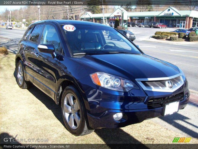 Royal Blue Pearl / Ebony 2007 Acura RDX Technology