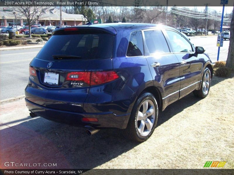 Royal Blue Pearl / Ebony 2007 Acura RDX Technology