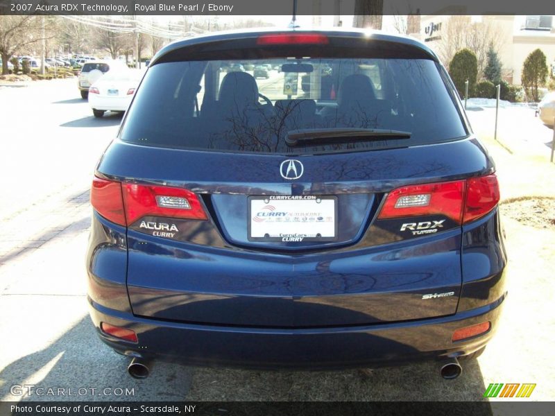 Royal Blue Pearl / Ebony 2007 Acura RDX Technology