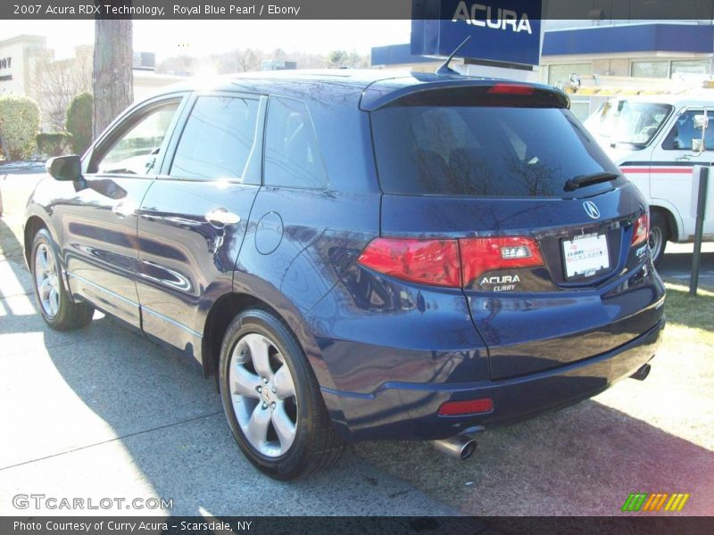 Royal Blue Pearl / Ebony 2007 Acura RDX Technology