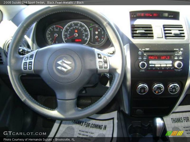Black Pearl Metallic / Black 2008 Suzuki SX4 Sport Sedan