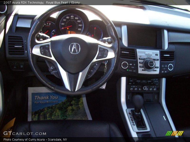 Royal Blue Pearl / Ebony 2007 Acura RDX Technology