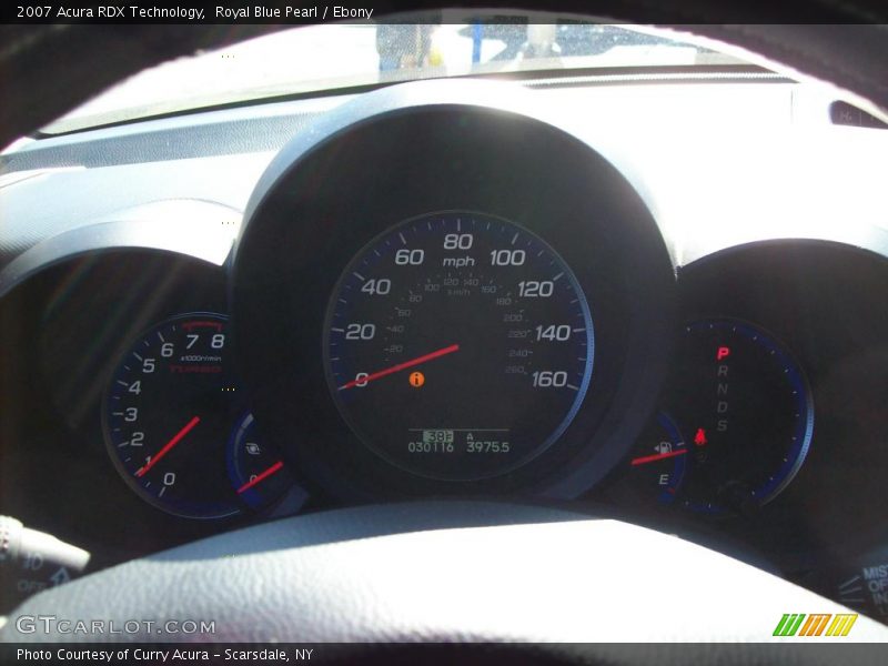Royal Blue Pearl / Ebony 2007 Acura RDX Technology