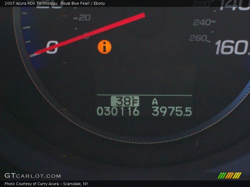 Royal Blue Pearl / Ebony 2007 Acura RDX Technology