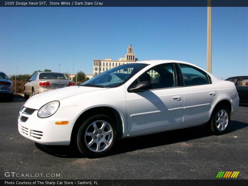 Stone White / Dark Slate Gray 2005 Dodge Neon SXT