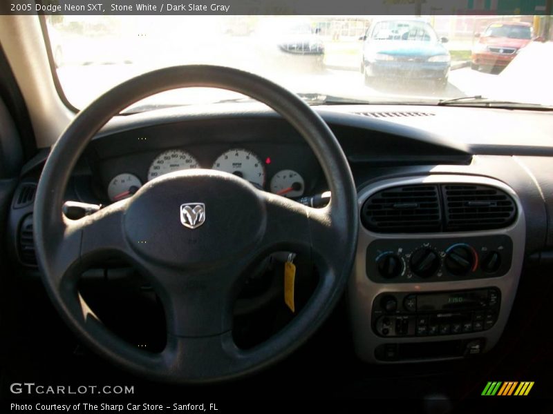 Stone White / Dark Slate Gray 2005 Dodge Neon SXT
