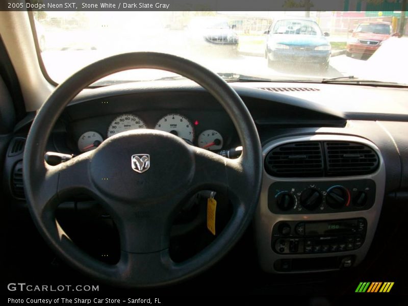 Stone White / Dark Slate Gray 2005 Dodge Neon SXT