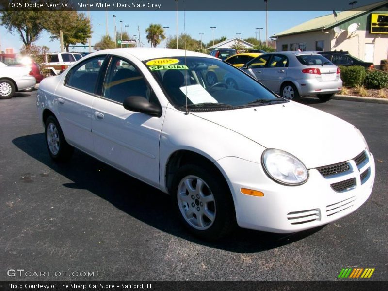 Stone White / Dark Slate Gray 2005 Dodge Neon SXT