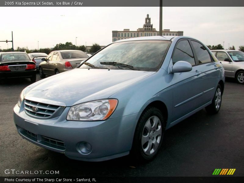 Ice Blue / Gray 2005 Kia Spectra LX Sedan