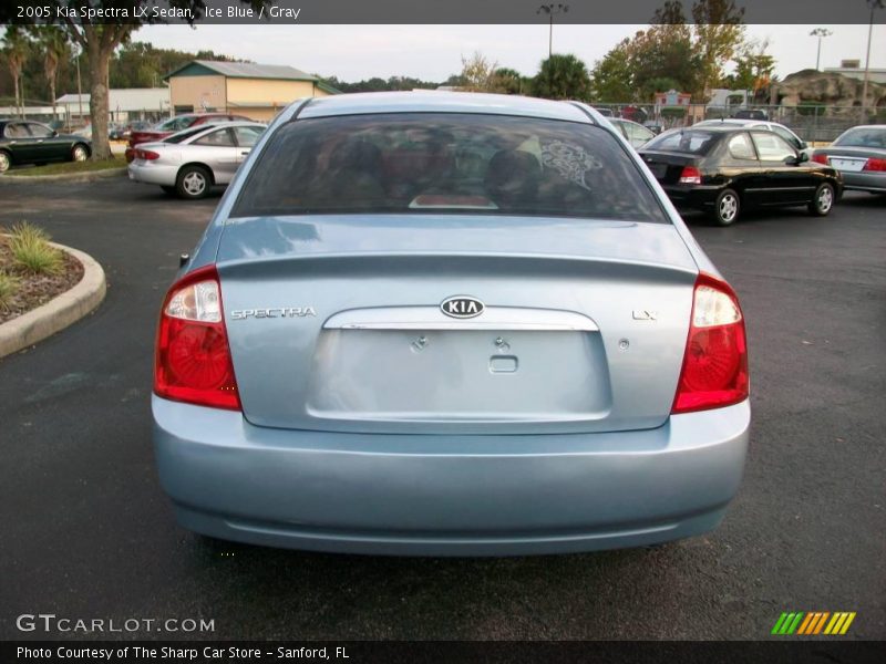 Ice Blue / Gray 2005 Kia Spectra LX Sedan
