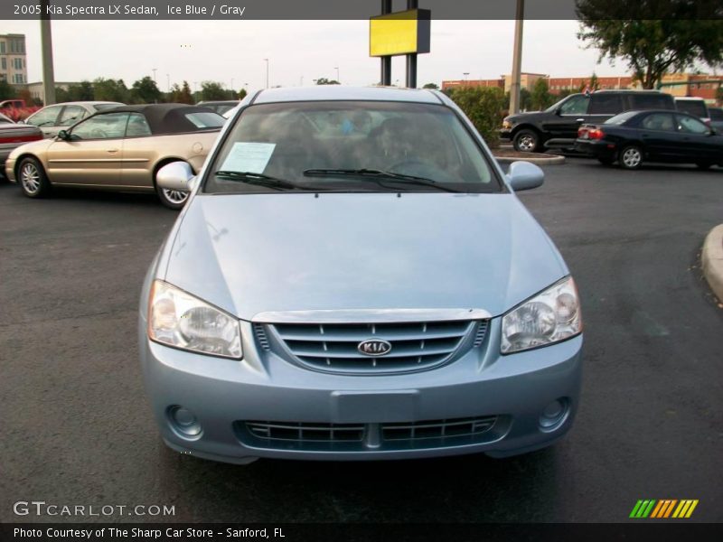 Ice Blue / Gray 2005 Kia Spectra LX Sedan