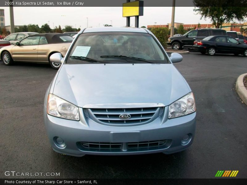 Ice Blue / Gray 2005 Kia Spectra LX Sedan
