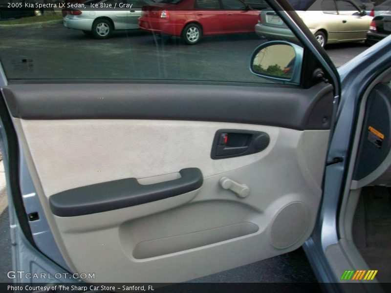 Ice Blue / Gray 2005 Kia Spectra LX Sedan