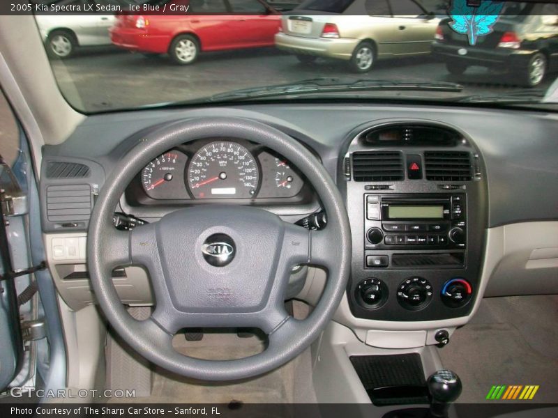 Ice Blue / Gray 2005 Kia Spectra LX Sedan