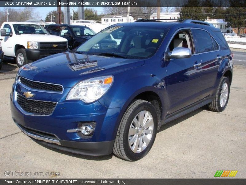 Navy Blue Metallic / Jet Black/Light Titanium 2010 Chevrolet Equinox LTZ