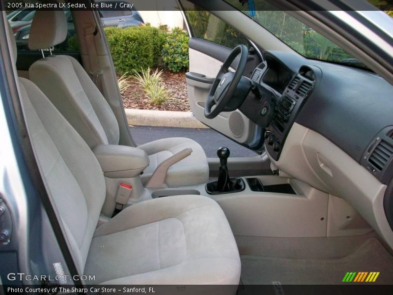 Ice Blue / Gray 2005 Kia Spectra LX Sedan